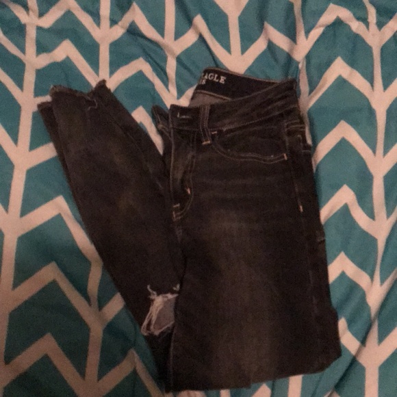 American Eagle Ripped charcoal jeans - Picture 2 of 3